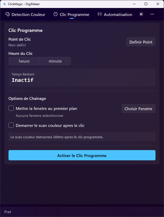 Panel de Configuration